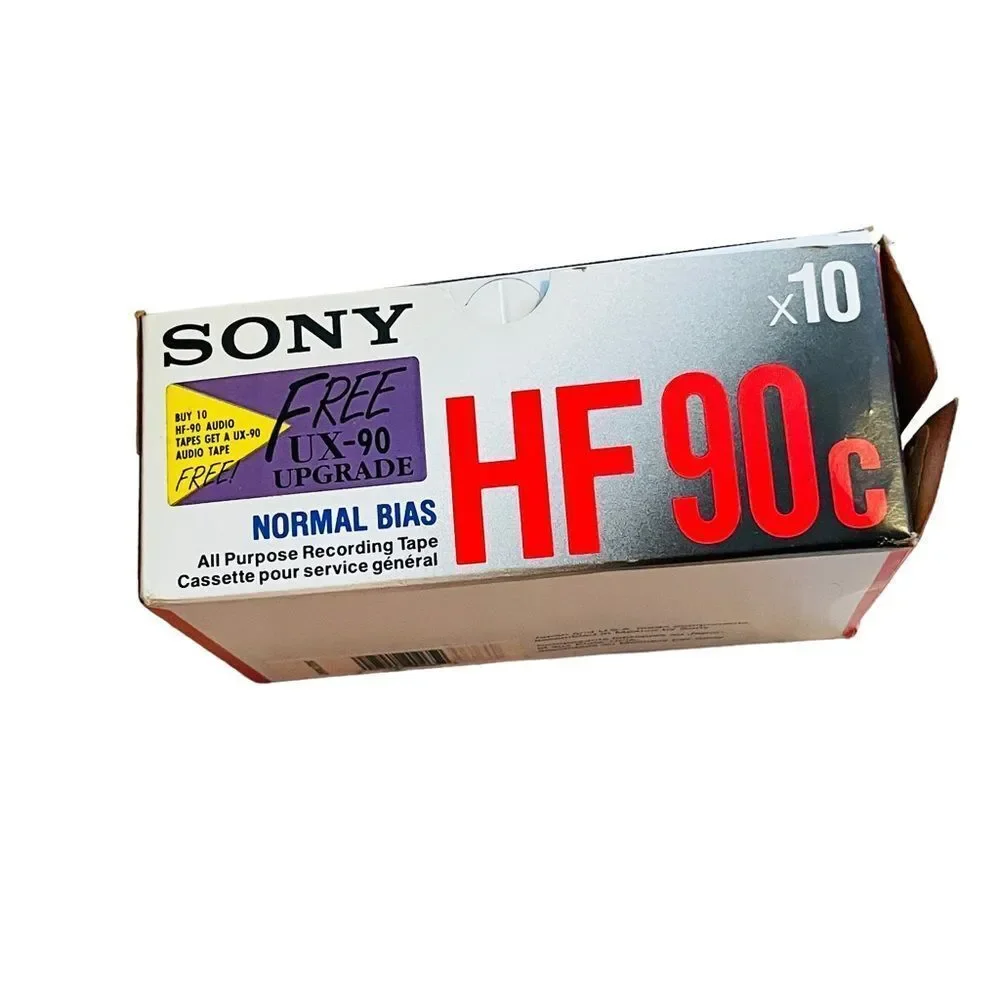 NIP 9-Pack Sony HF 90-Minute Blank Cassette Tapes